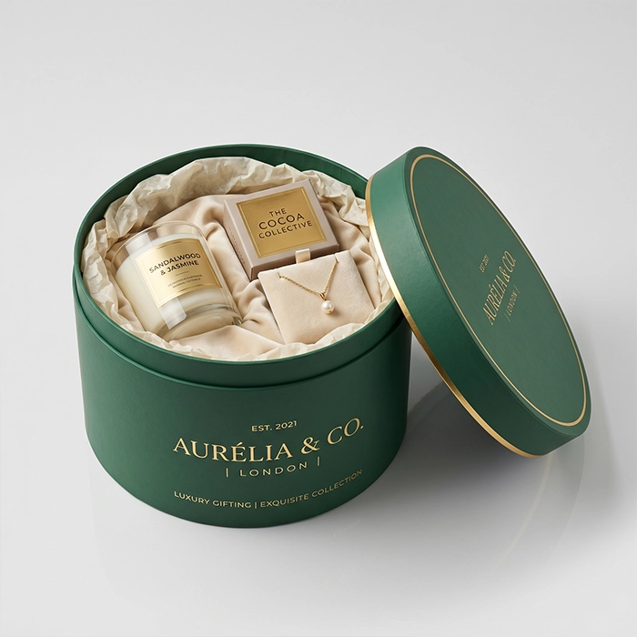 Custom Round Gift Box With Lid 